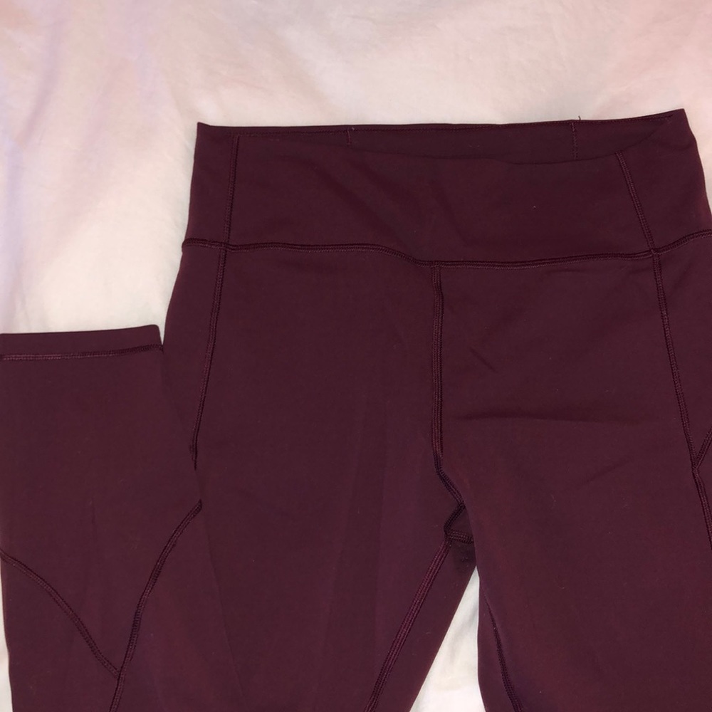 Lululemon maroon leggings